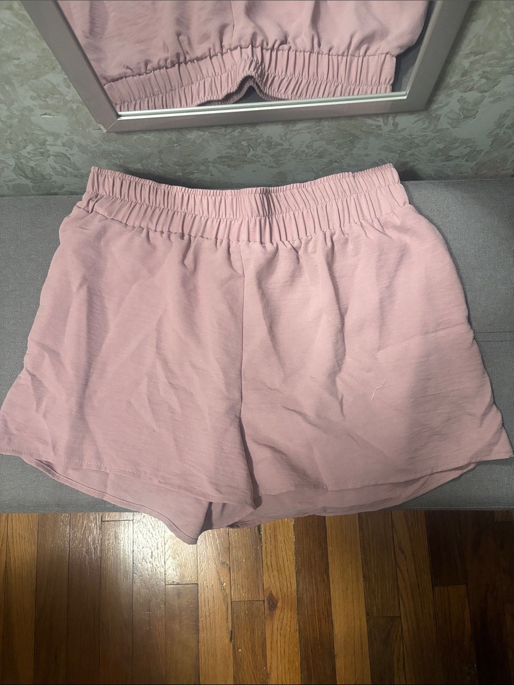 Altar'd State Blush Pink Elastic-Waist Lounge Shorts